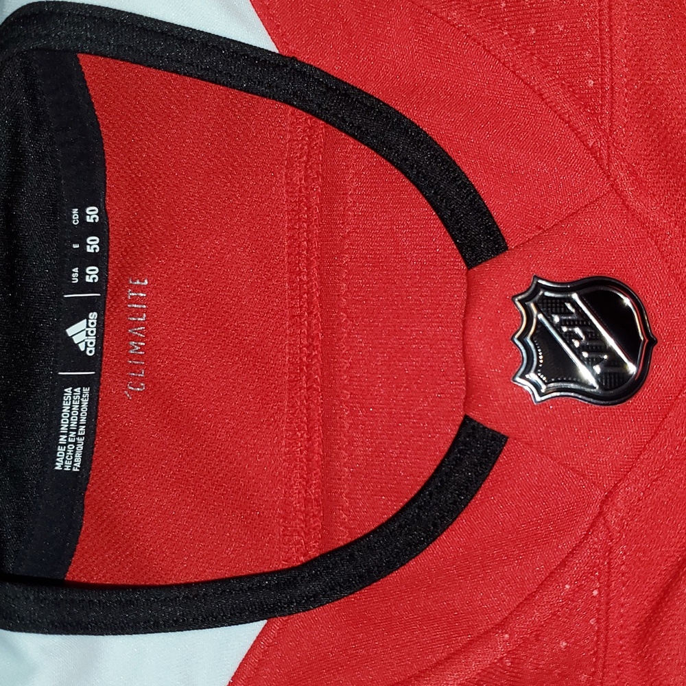 Chicago Blackhawks Kirby Dach Home Red Adidas Authentic Jersey Size 50 - Picture 6 of 8